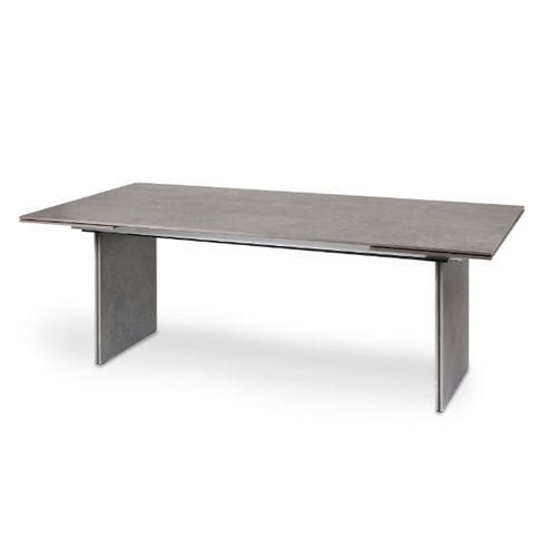 Tavolo da pranzo contemporaneo - DOPPIO - FISCHER MÖBEL - in ceramica / con supporto in calcestruzzo / rettangolare