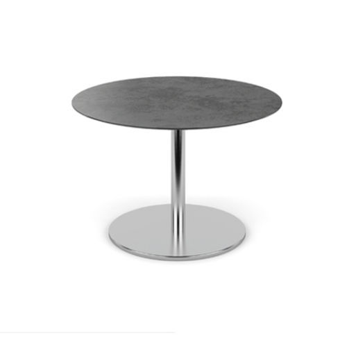 Tavolo da bistrot contemporaneo - SWING - FISCHER MÖBEL - in cemento / in laminato / con supporto in acciaio inossidabile
