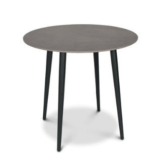 Tavolo da pranzo contemporaneo - COSMO - FISCHER MÖBEL - in alluminio / con supporto in acciaio inossidabile / rotondo