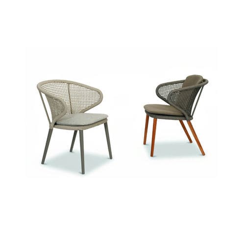 Sedia da giardino contemporanea - FARO - FISCHER MÖBEL - da esterno / in corda / con supporto in alluminio dipinto