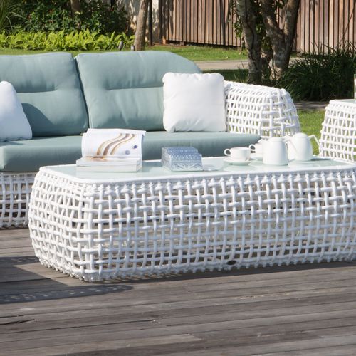Tavolino basso contemporaneo - DYNASTY - SKY LINE DESIGN - in vetro / rettangolare / quadrato