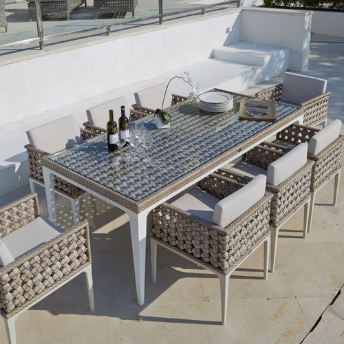 Tavolo contemporaneo - HEART - SKY LINE DESIGN - in metallo / in conchiglie / con supporto in metallo