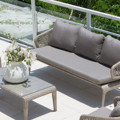 Divano contemporaneo - JOURNEY - SKY LINE DESIGN - da giardino / in tessuto / 3 posti