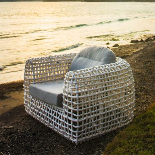 Poltrona contemporanea - DYNASTY  - SKY LINE DESIGN - in tessuto / in alluminio / nera