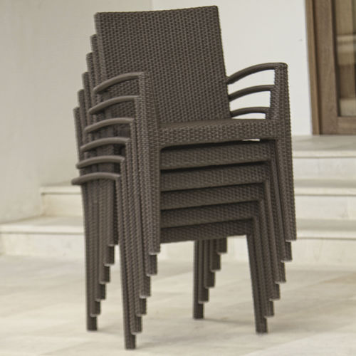 Sedia contemporanea - CUATRO  - SKY LINE DESIGN - da esterno / da interno / in tessuto