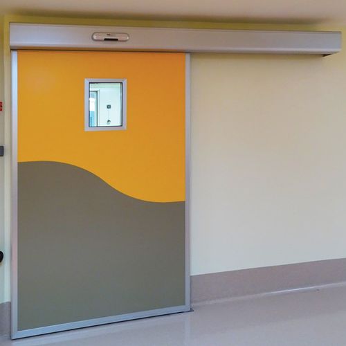 Porta da interno - PST L - Ponzi - in HPL / scorrevole / con oblò