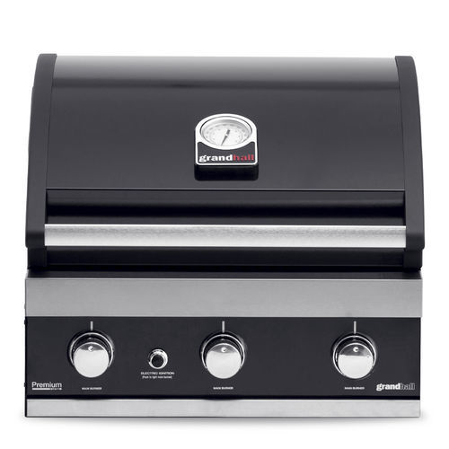 Barbecue a gas - Premium G3 - GRAND HALL - fisso / in ghisa / in acciaio inossidabile