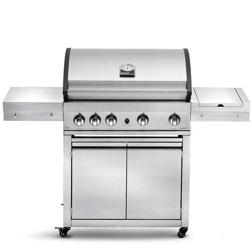 Barbecue a gas - Elite G4 - GRAND HALL - con rotelle / in ghisa / in acciaio inossidabile