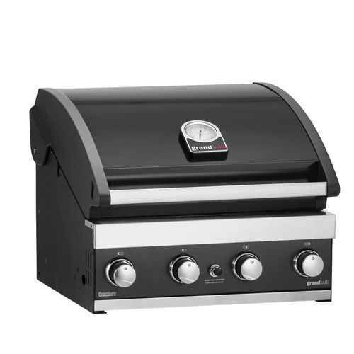 Barbecue a gas - Premium G4 - GRAND HALL - da incasso / in ghisa / in acciaio inossidabile