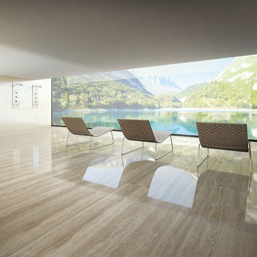 Piastrella in gres porcellanato - TRAVERTINO SANTA CATERINA - Ariostea - levigata / da interno / da bagno
