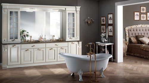 Bagno classico - BALTIMORA - SCAVOLINI - in legno / in marmo / in granito
