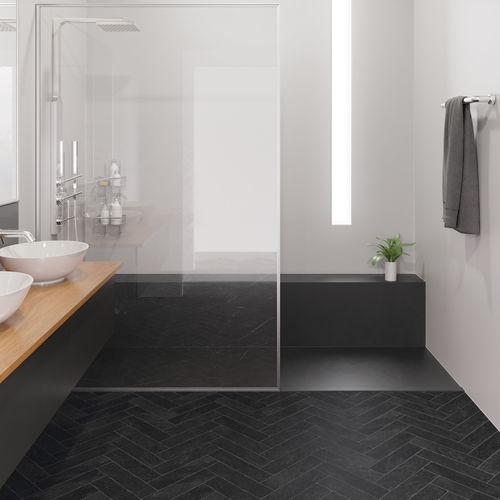 Pavimento laminato in legno - S180130 - FAUS International Flooring - da incollare / aspetto pietra / aspetto piastrelle