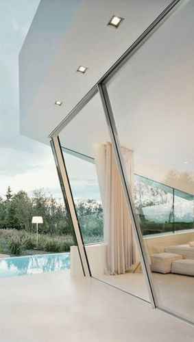 Pannello in vetro acustico - SKY-FRAME SLOPE - Cantifix - isolante / a doppi vetri / a tripli vetri