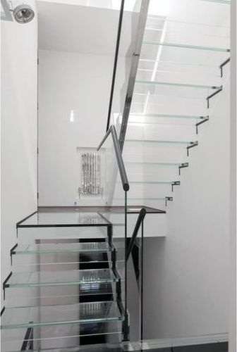 Scala dritta - LAMINATION STRENGTH - Cantifix - a U / con gradini in vetro / con struttura in vetro