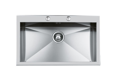 Lavello a 1 vasca - QUADRA.1V.76x40.SF - 1219 050 - Foster spa - senza gocciolatoio / in acciaio inossidabile / da incasso