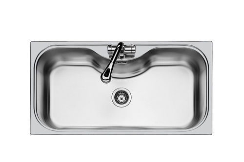 Lavello a 1 vasca - URAGANO.STD - 1555 600 - Foster spa - senza gocciolatoio / in acciaio inossidabile / da incasso