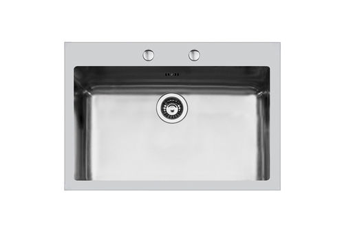 Lavello a 1 vasca - KE.R15.1V.71x40.Q4 - 2278 050 - Foster spa - senza gocciolatoio / in acciaio inossidabile / da incasso
