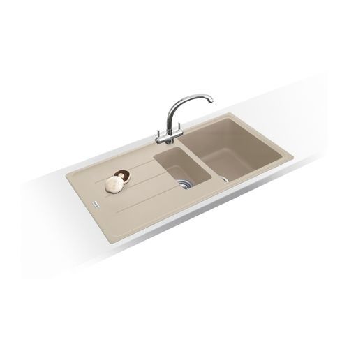 Lavello a 2 vasche - BASIS BFG 651 REV - FRANKE HOME SOLUTIONS - con gocciolatoio / in granito / da incasso