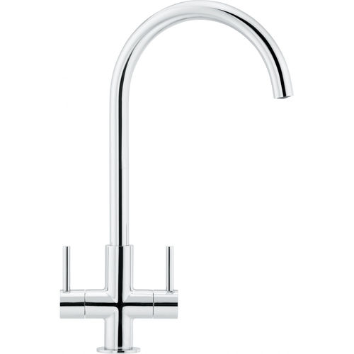Miscelatore doppio comando da appoggio - Hestia J-Spout - FRANKE HOME SOLUTIONS - in ottone / da cucina / 1 foro