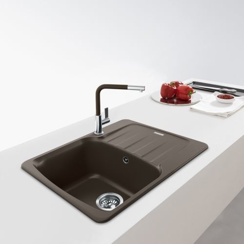 Lavello a 1 vasca - ANTEA AZG 611 78 REV - FRANKE HOME SOLUTIONS - con gocciolatoio / in granito / da incasso