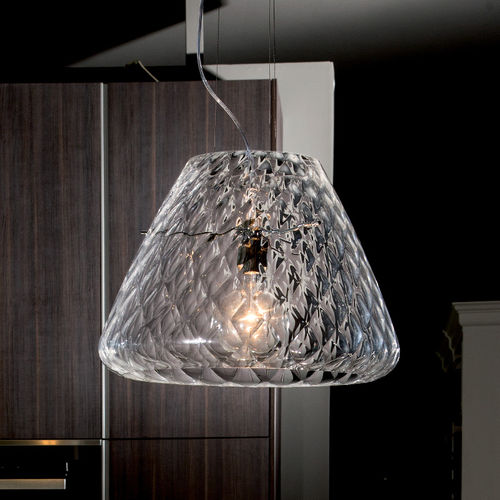 Lampada a sospensione - SNIFTER - Av Mazzega - in metallo lucido / in vetro / contemporanea