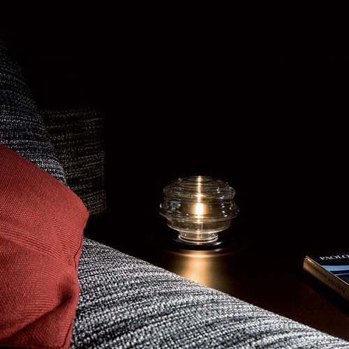 Lampada da comodino - ONDA - Av Mazzega - in metallo lucido / in vetro / contemporanea