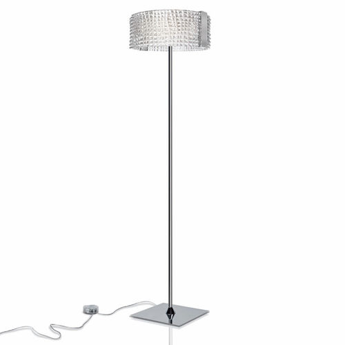 Lampada da terra - CROCODILE - Av Mazzega - in cromo / in metallo lucido / contemporanea