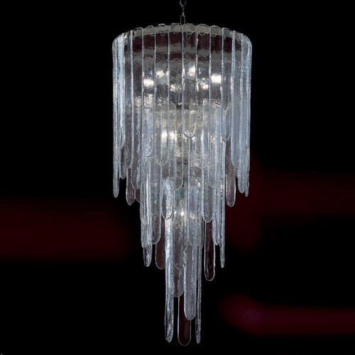 Lampadario contemporaneo - Av Mazzega - in vetro / con 3 punti luce / da 9 lampadine