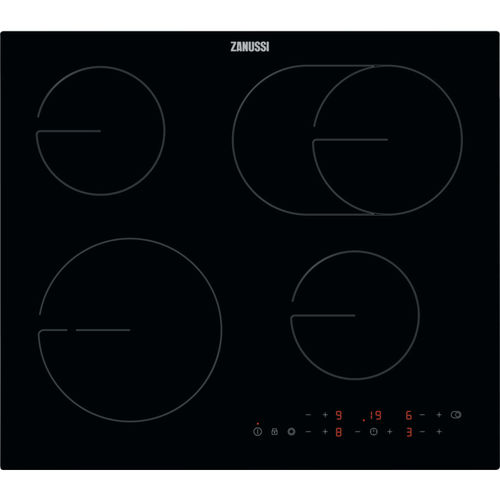 Piano cottura in vetroceramica - ZHRX643K - Zanussi Home appliances - elettrico / 4 fuochi / da incasso