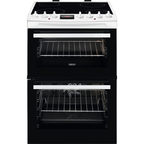 Blocco cottura in vetroceramica - ZCV69360WA - Zanussi Home appliances - 4 fuochi / 2 forni / autopulente catalitico