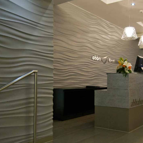 Pannello decorativo da parete - JET STREAM - Armourcoat USA - in gesso / composito / 3D