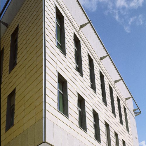 Rivestimento di facciata per facciata ventilata - TERRART® - NBK Keramik - in pannelli / a scandola / in terracotta