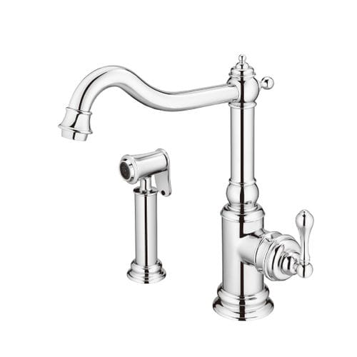 Miscelatore da appoggio - 6703-96-82CP - JUSTIME - in metallo / da cucina / 2 fori