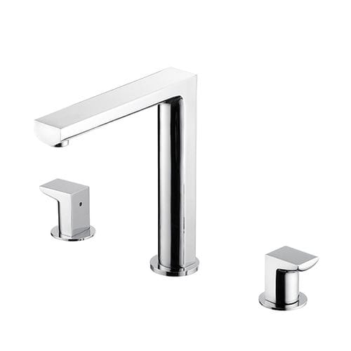 Miscelatore doppio comando da appoggio - 6790-98-80CP - JUSTIME - in ottone cromato / in acciaio inossidabile / da cucina