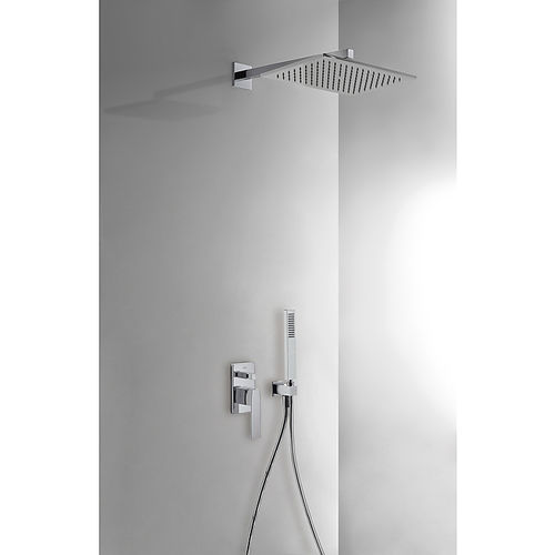 Set doccia da incasso a muro - SLIM EXCLUSIVE: 20218006 - TRES Grifería - contemporaneo / con doccia a mano / con soffione regolabile
