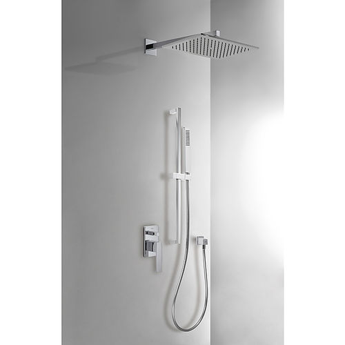 Set doccia da incasso a muro - SLIM EXCLUSIVE: 20218007 - TRES Grifería - contemporaneo / con doccia a mano / con soffione regolabile