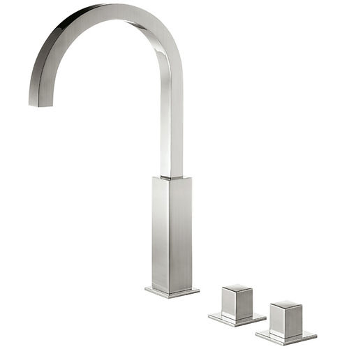 Miscelatore doppio comando per lavabo - CUADRO EXCLUSIVE: 00810504AC - TRES Grifería - da appoggio / in metallo cromato / da bagno