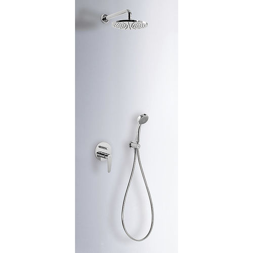 Set doccia da incasso a muro - FLAT-TRES: 0418002 - TRES Grifería - contemporaneo / con doccia a mano / con soffione regolabile