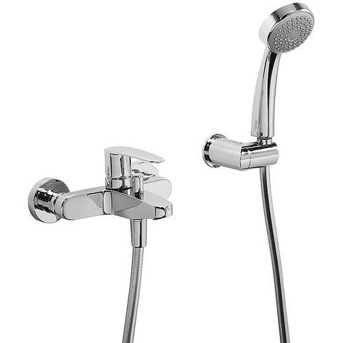 Miscelatore da doccia - FLAT-TRES: 20417001 - TRES Grifería - per vasca / da parete / in metallo cromato