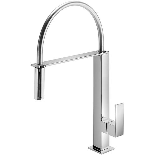 Miscelatore da appoggio - CUADRO-TRES: 106487 - TRES Grifería - in metallo cromato / da cucina / 1 foro