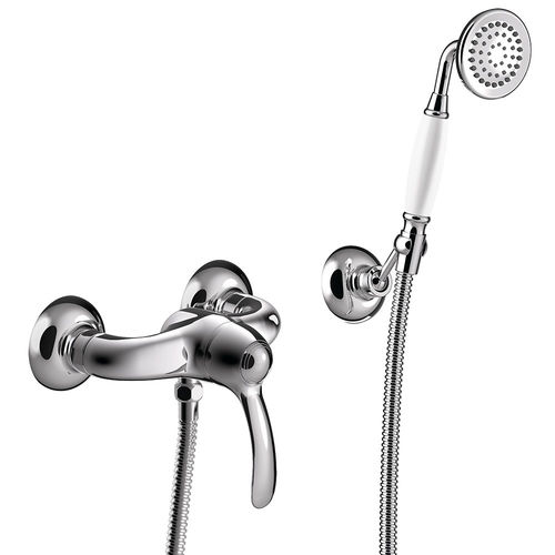 Miscelatore da doccia - TRES-CLASIC: 24216701 - TRES Grifería - da parete / in metallo cromato / da bagno