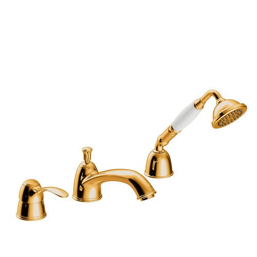 Miscelatore per vasca - TRES-CLASIC: 24214501OR - TRES Grifería - da appoggio / in metallo cromato / da bagno