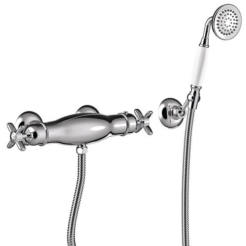 Miscelatore doppio comando per doccia - TRES-CLASIC: 24216409 - TRES Grifería - da parete / termostatico / in metallo cromato