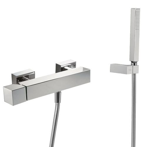 Miscelatore da doccia - CUADRO-TRES: 107167 - TRES Grifería - da parete / in metallo cromato / da bagno