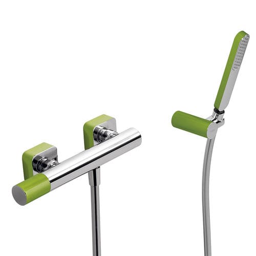 Miscelatore da doccia - LOFT COLORS: 20016701VE - TRES Grifería - da parete / in metallo / da bagno