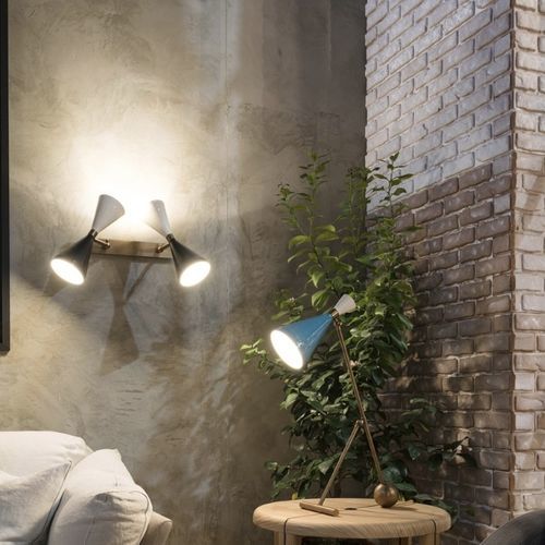 Applique contemporanea - FLIPPER - Mantellassi 1926 - da interno / in ottone / in alluminio verniciato