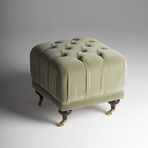 Pouf classico - OTTOMAN - Mantellassi 1926 - in tessuto / in pelle / tondo