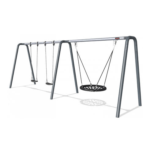 Altalena in acciaio galvanizzato - KSW92012 - KOMPAN - per parco giochi / multipla