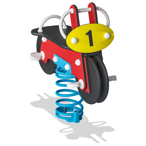 Gioco a molla in legno compensato - M130  - KOMPAN - trasporto / monoposto
