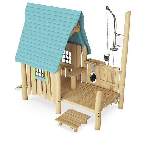 Struttura ludica per parco giochi - NRO528 - KOMPAN - in legno